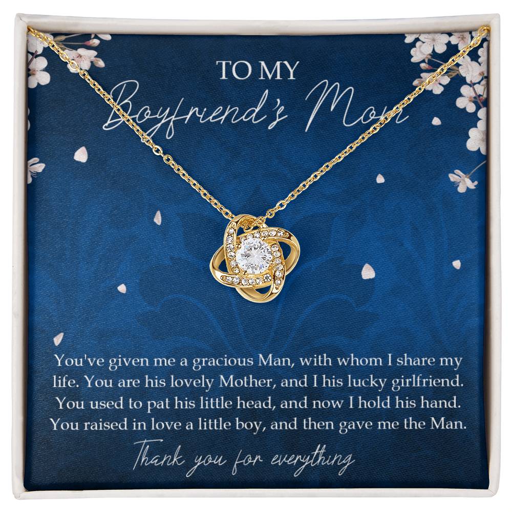 To my Boyfriend's Mom - Thank you for everything Necklace