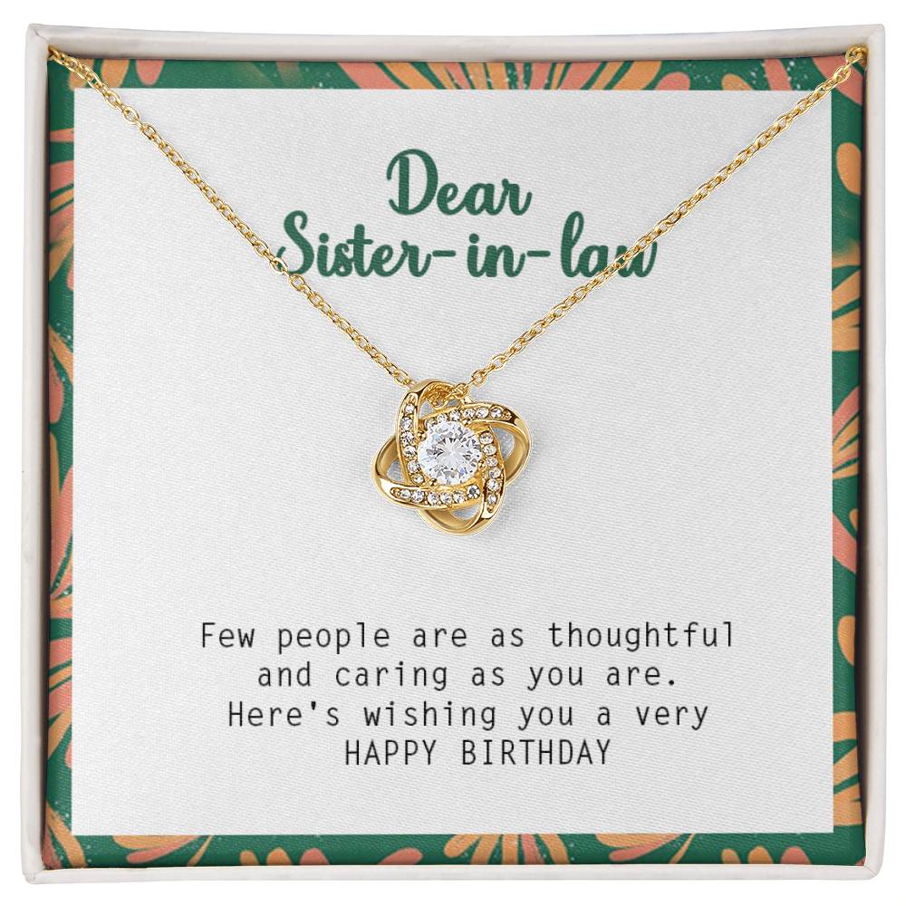 Happy Birthday Gift for Sister In Law - 925 Sterling Silver Pendant