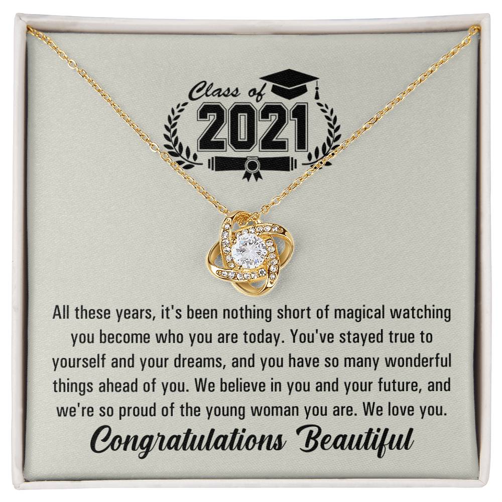 (Almost Gone!) Graduation Necklace - Class Of 2021 - To My Nephew – The Future Is Yours, Happy Graduation