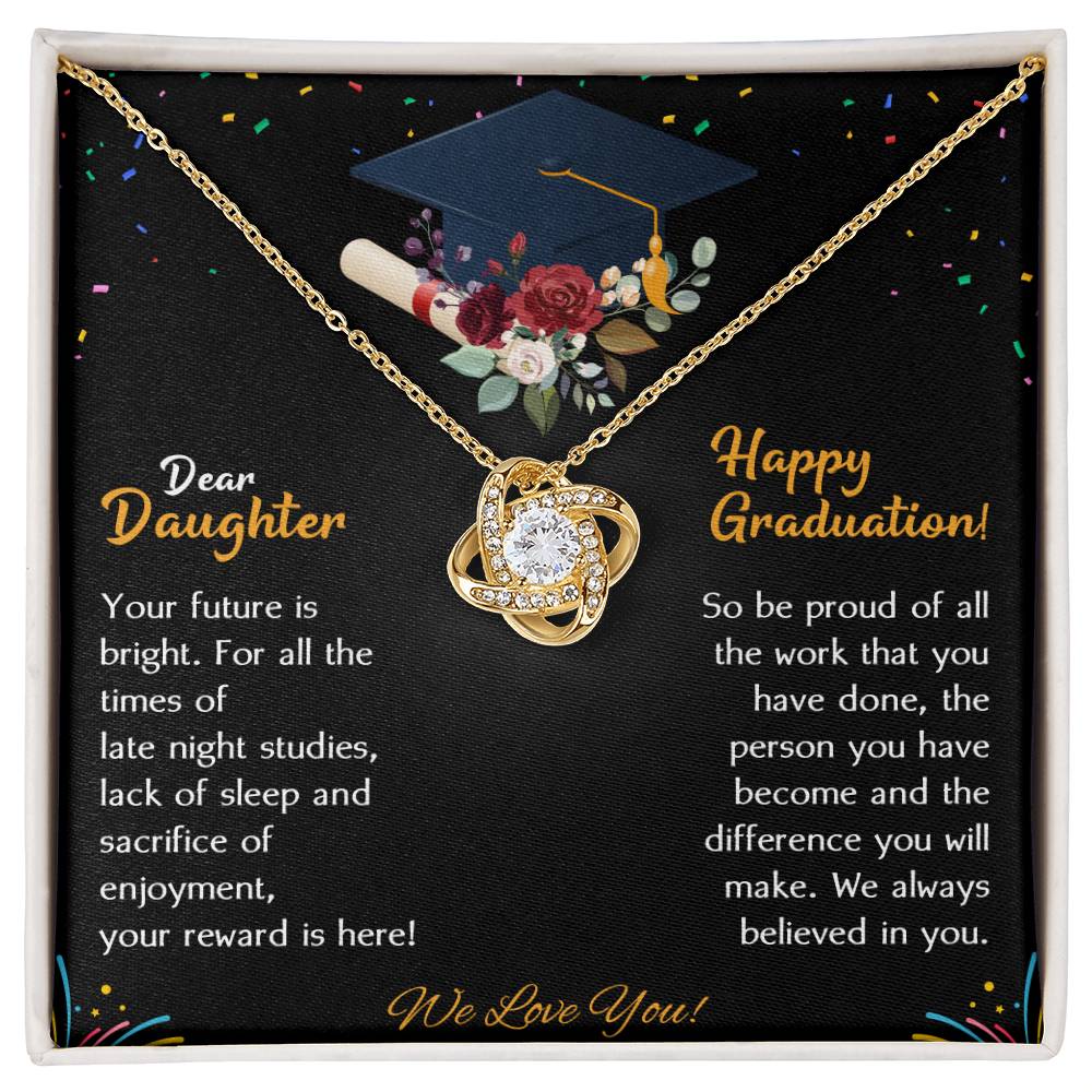 (Almost Gone) Class of 2021 - Dear Daughter So Proud of You - Limited Edition Graduation Necklace