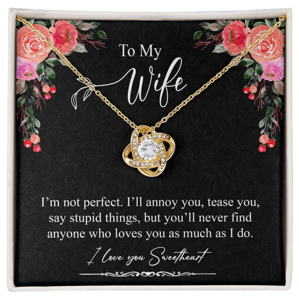 Gift For Wife Necklace - I am Not Perfect