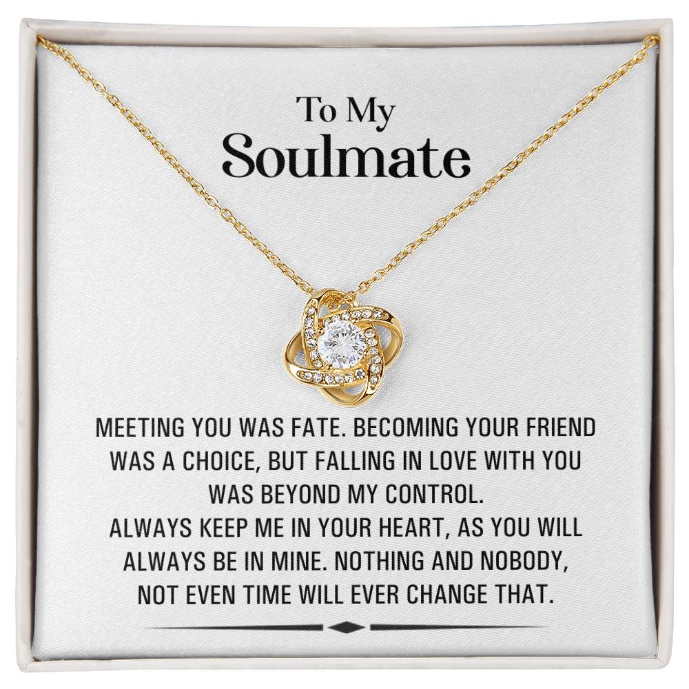 (Almost Gone!) Soulmate Necklace -Symbol of Endless Love – Perfect for Anniversary