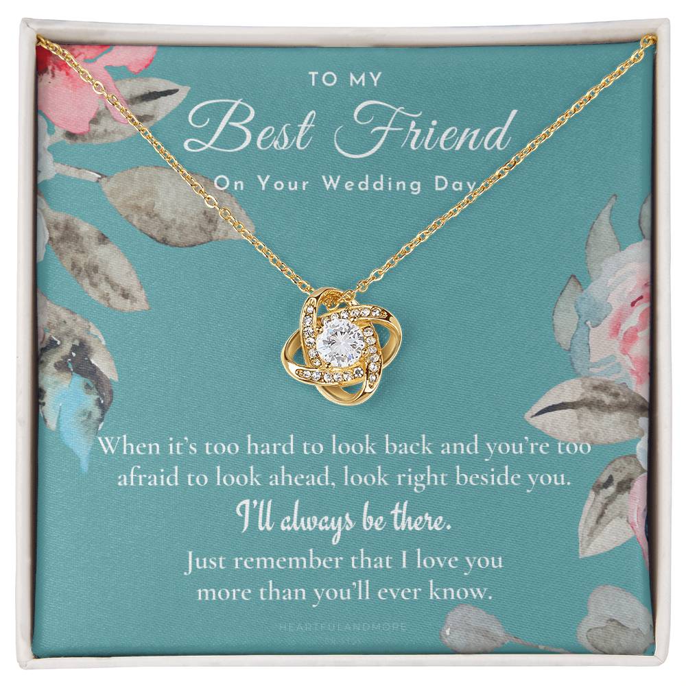 Best Friend Gift on Her Wedding Day, Best Friend to Bride Necklace, Best Friend Gift to Bride, Bride Gift From Maid of Honor, to My Best Friend