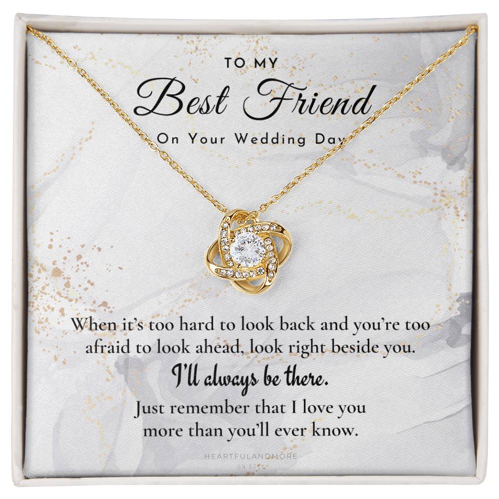 Best Friend Gift on Her Wedding Day, Best Friend to Bride Necklace, Best Friend Gift to Bride, Bride Gift From Maid of Honor, to My Best Friend