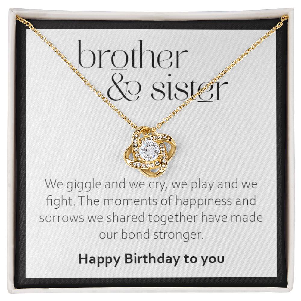 Birthday Gift for Sister from Brother - 925 Sterling Silver Pendant