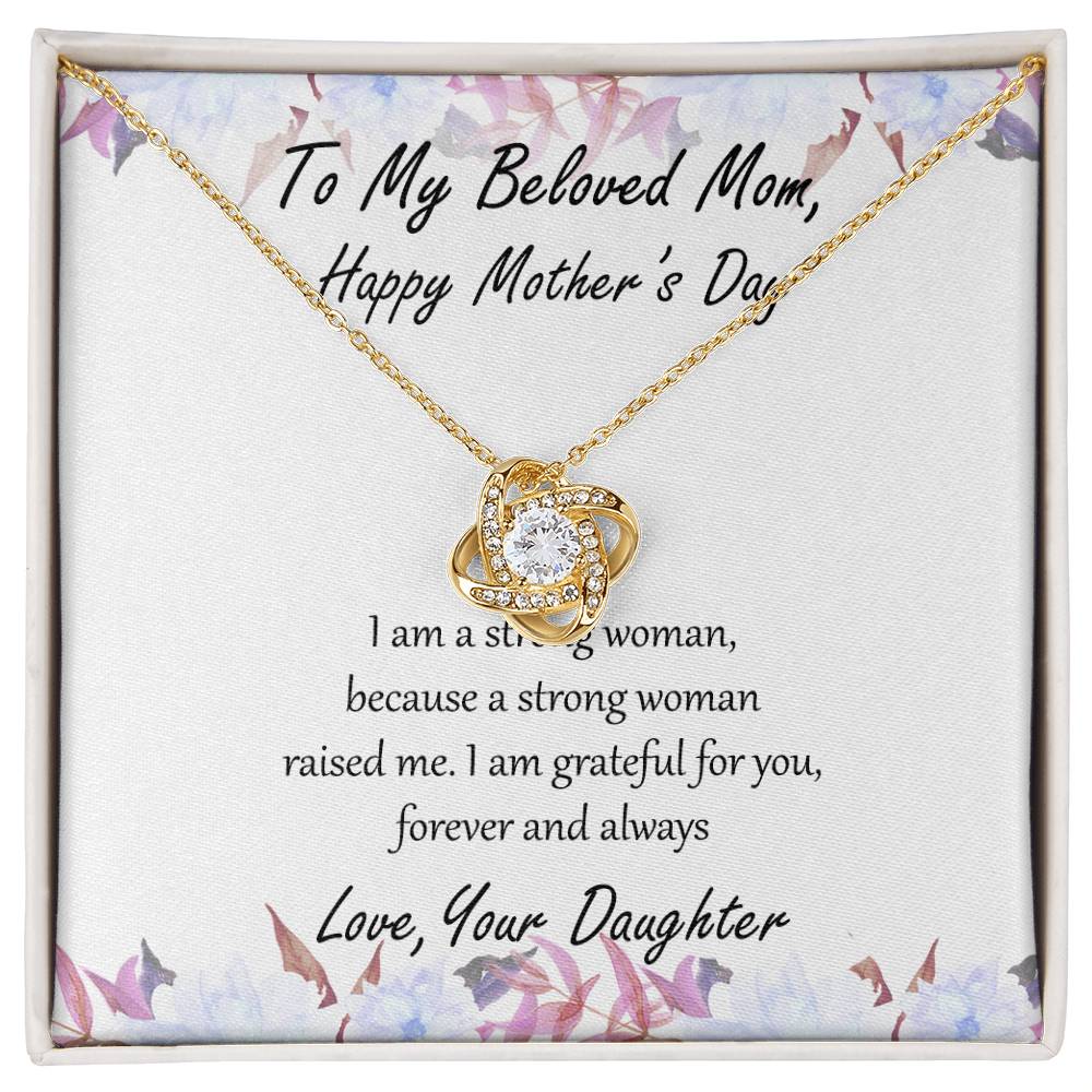 "Forever and Always" Mother's Day Necklace - To Beloved Mom - Happy Mother's Day, Women’s Day