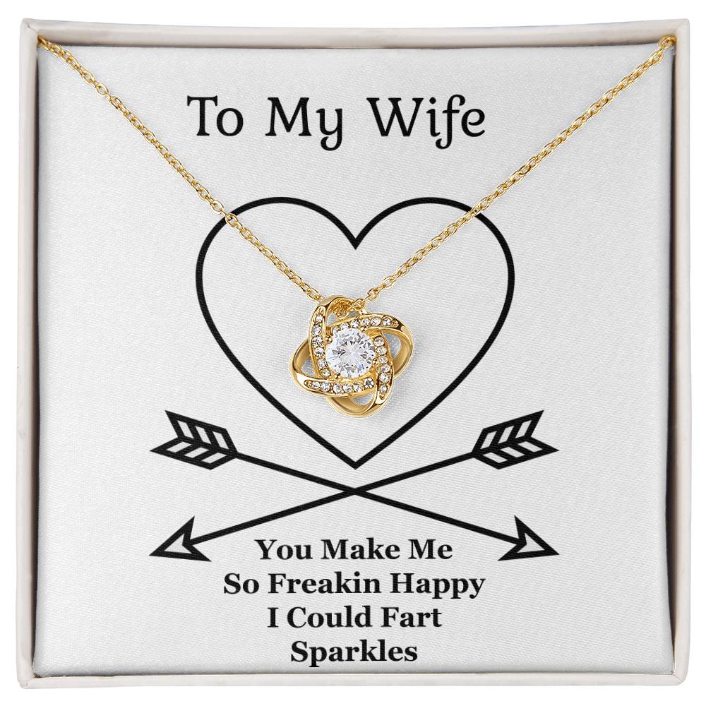 Jewelry Gift For Wife,The Love Knot Necklace, Anniversary Gift From Husband