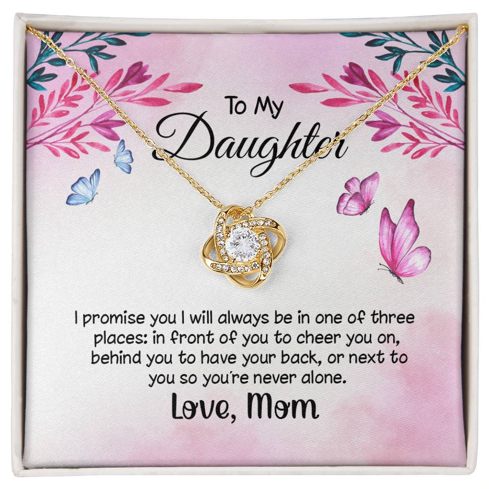 To My Daughter Necklace - Always Supporting You on Your Special Day