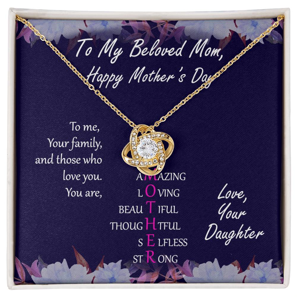 "Mother" Mother's Day Necklace -  To Love For Mom