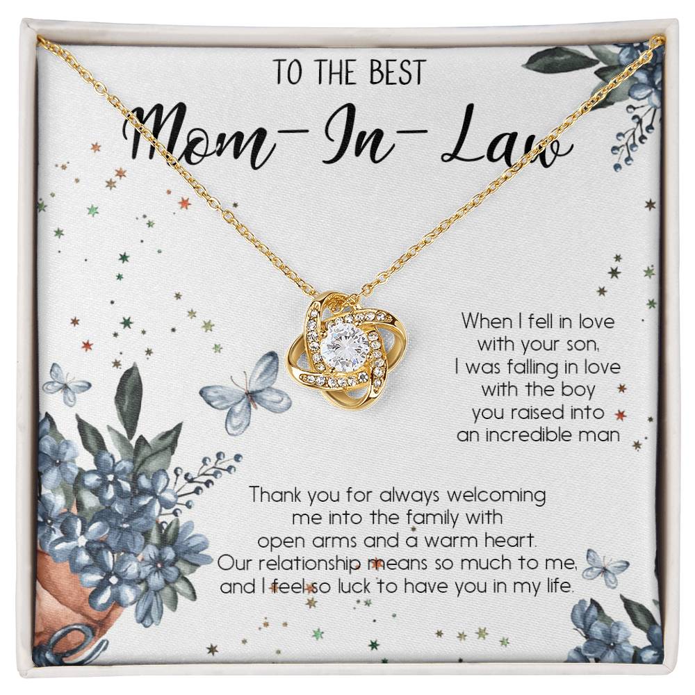 To the Best Mother in Law Necklace, Mother in Law Necklace Gift, Mother-In-Law Gift, Personalized Mother in Law Necklace Gift
