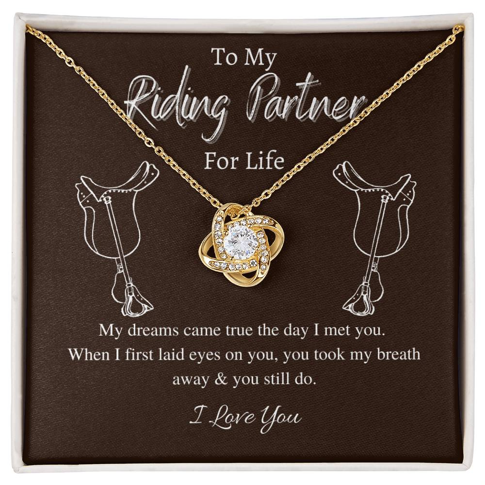 "You Still Do" Love Knot Necklace (Riding Partner Edition) - Together In Love & In The Saddle