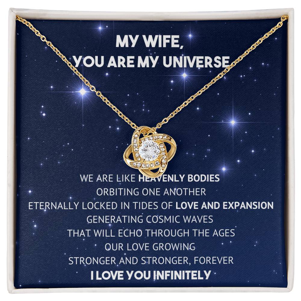You Are My Universe - Necklace - To My Wife - My Eternal Love on Christmas