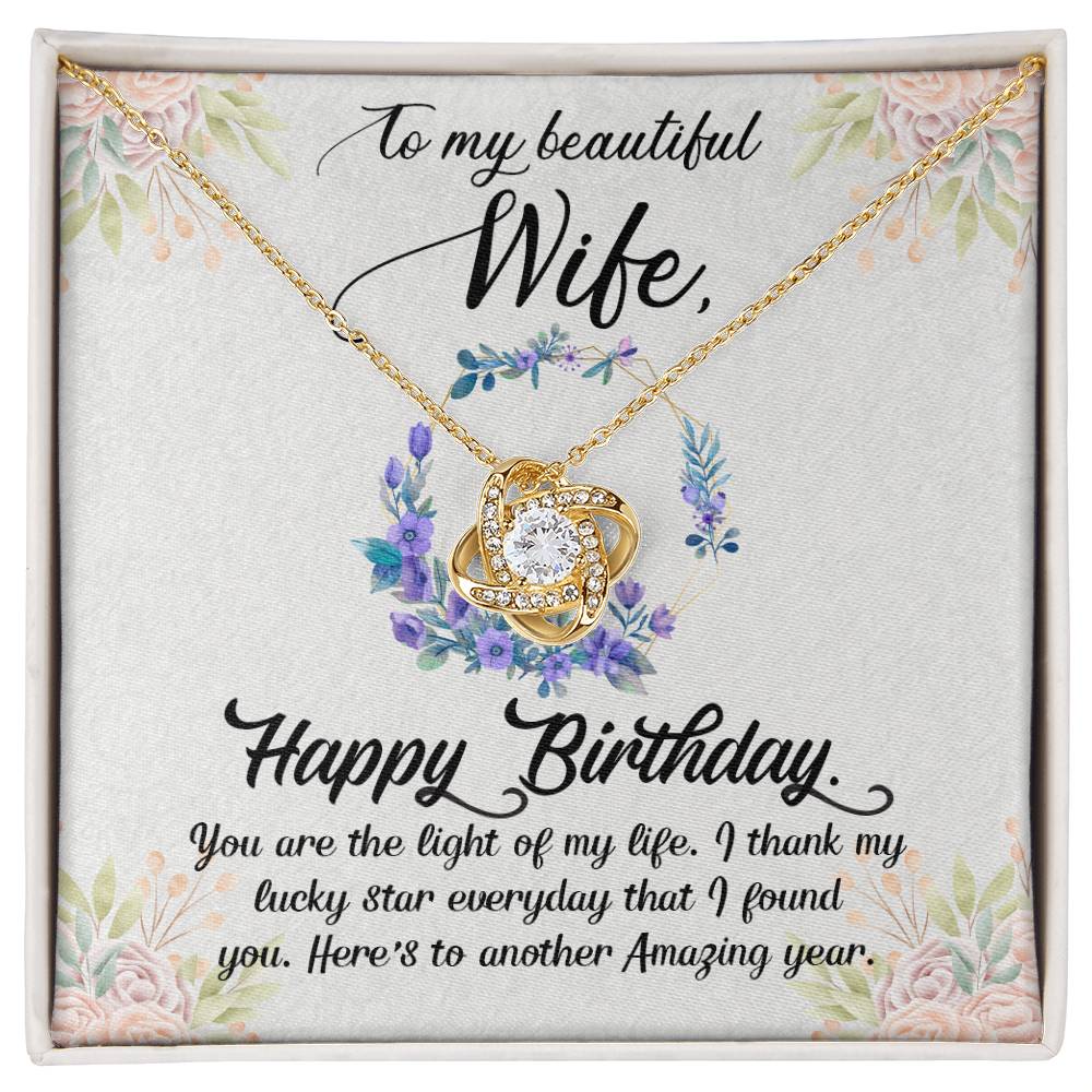 Birthday Gift for Wife - Necklace for Wife - the Love Knot Necklace