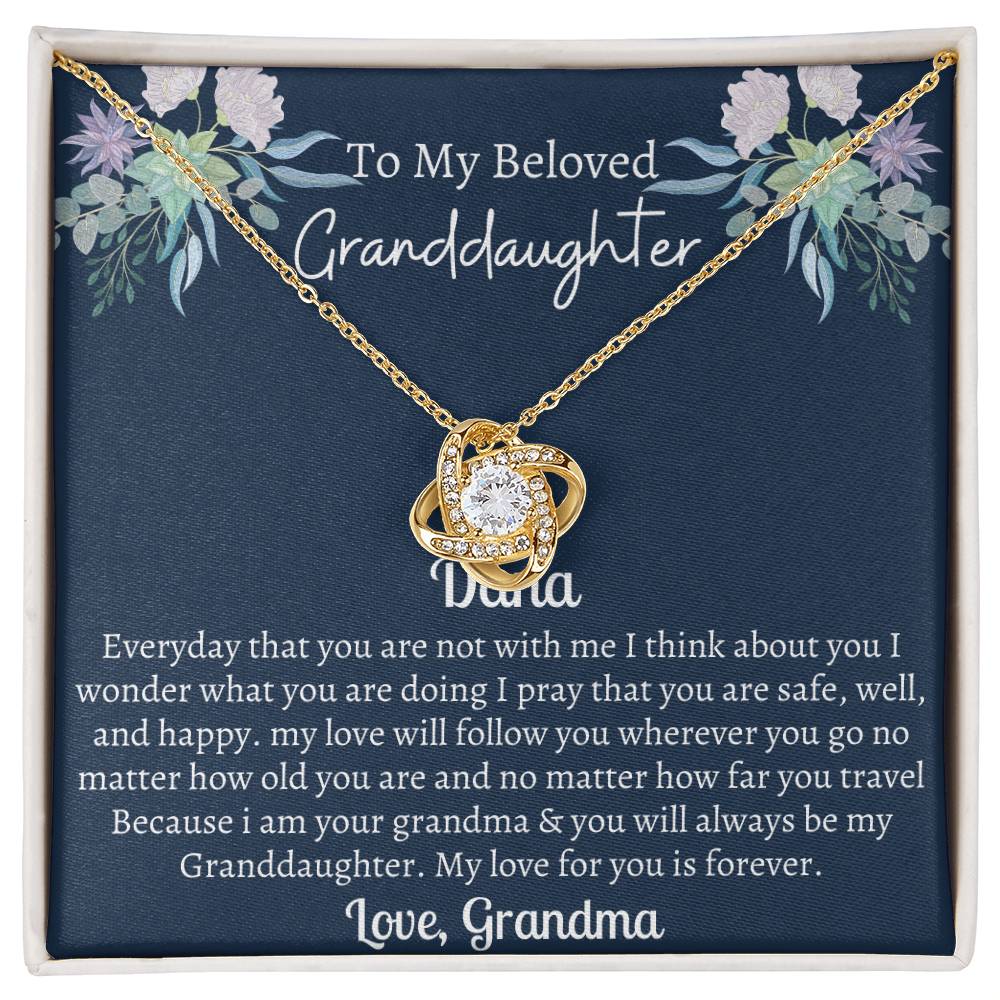 Gift for Granddaughter – My love will follow you wherever you go - Birthday