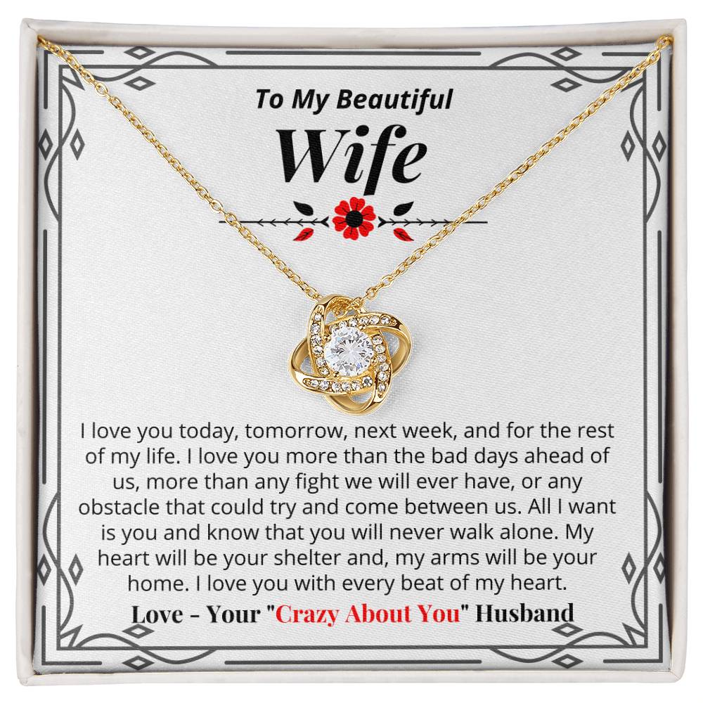 To My Wife - All I Want Is You - Necklace