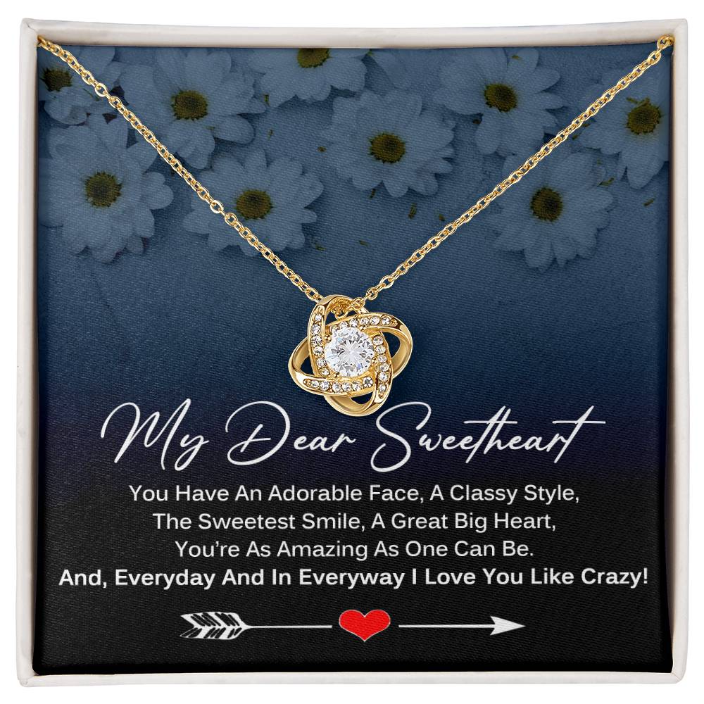 My Dear SweetHeart Necklace - I Love You Like Crazy