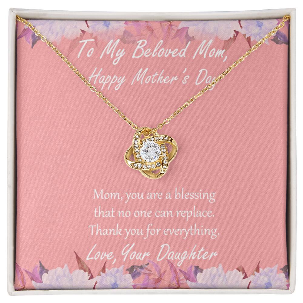 "You Are a Blessing" - Mother's Day Necklace - To My Precious Mom - Forever Grateful To My Mom