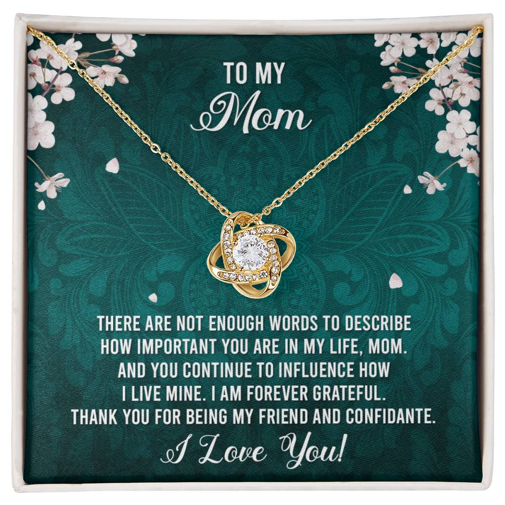 To My Mom - I Love You Necklace