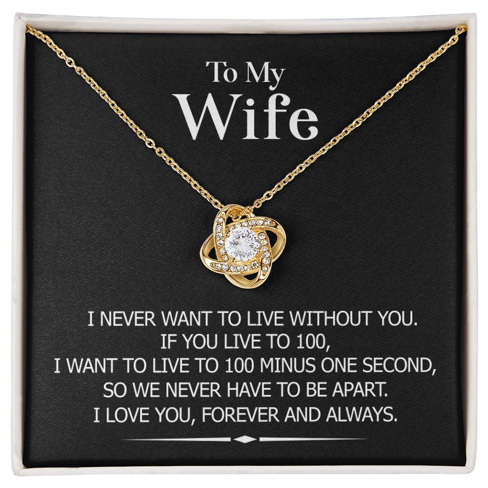 (Almost Gone!) to My Wife - Necklace - Never To Be Apart