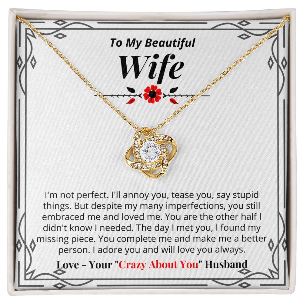 To My Wife - You Complete Me - Necklace