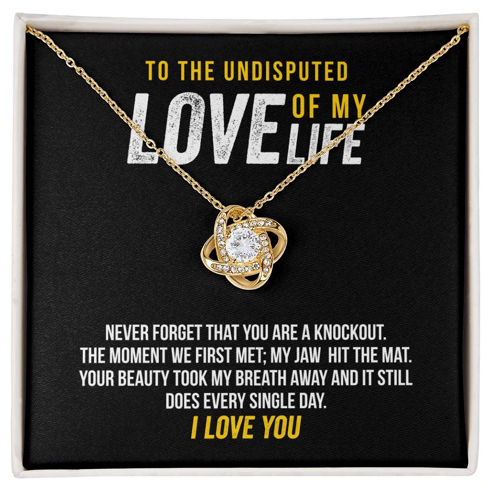 To The Undisputed Love Of My Life - Took My Breath Away - Necklace