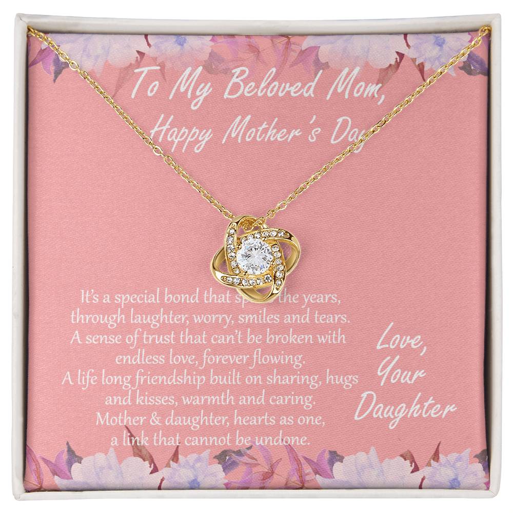 "Special Bond" - Mother's Day Necklace -  To My Loving Mom – Happy Mother’s Day