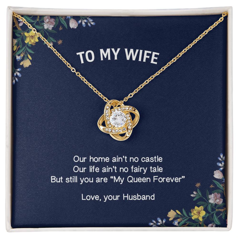 "My Wife" - Love Knot Necklace- To My Beautiful Wife – On Valentine’s Day