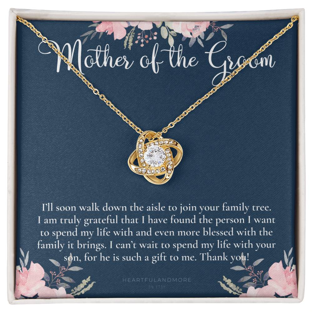 Mother of the Groom Gift Necklace, Wedding Gift, Bridal Party, Rehearsal Dinner, Man of My Dreams, Parent of Groom, Mother in Law Gift