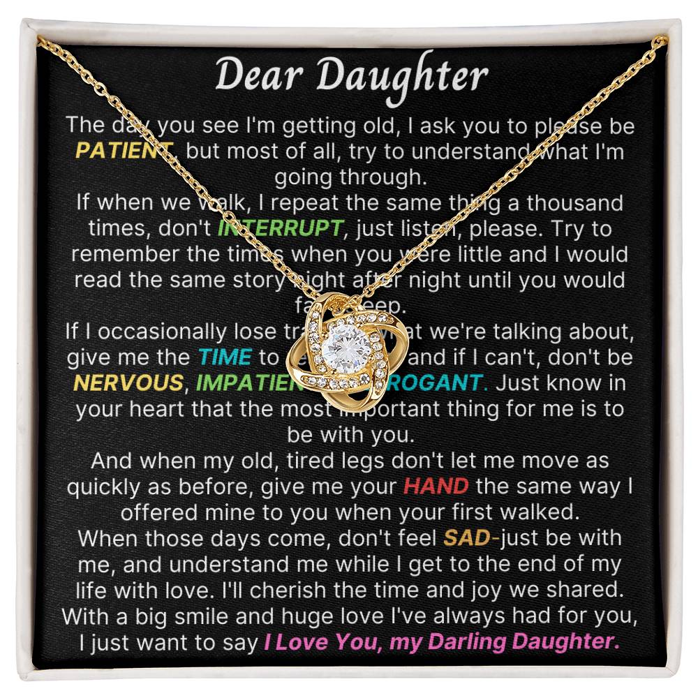 DEAR DARLING DAUGHTER LOVE NECKLACE
