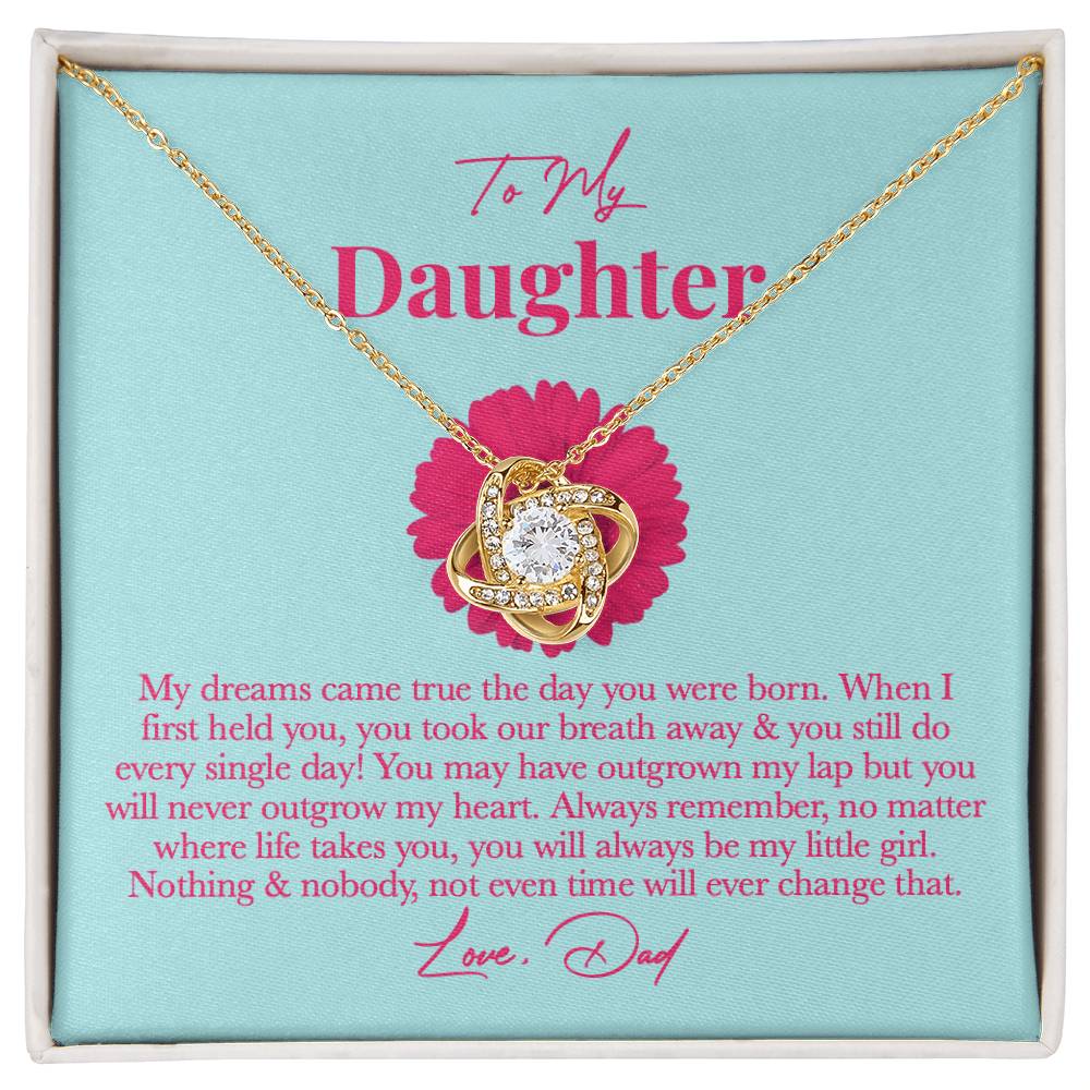 Dad Daughter Necklace - Always Remember, You’re My Little Girl on New Year’s Eve