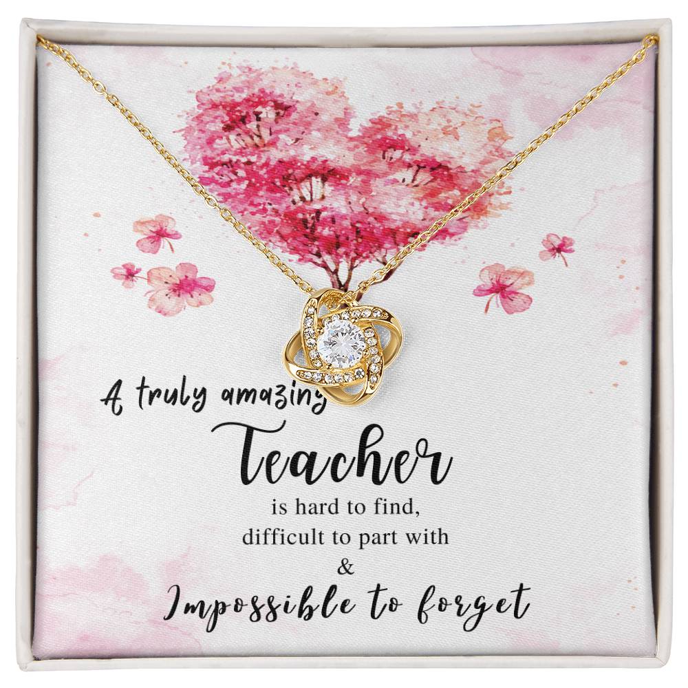 Teacher Gift | Gift for Teacher Necklace | a Truly Amazing Teacher Appreciation Gift