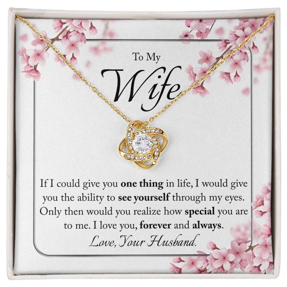 "One Thing" | Love Knot Necklace | Gift for Wife