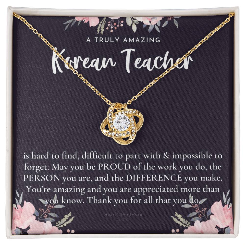 Gift For Korean Teacher, Korean Teacher Appreciation Gift, A Truly Amazing Korean Teacher Gift