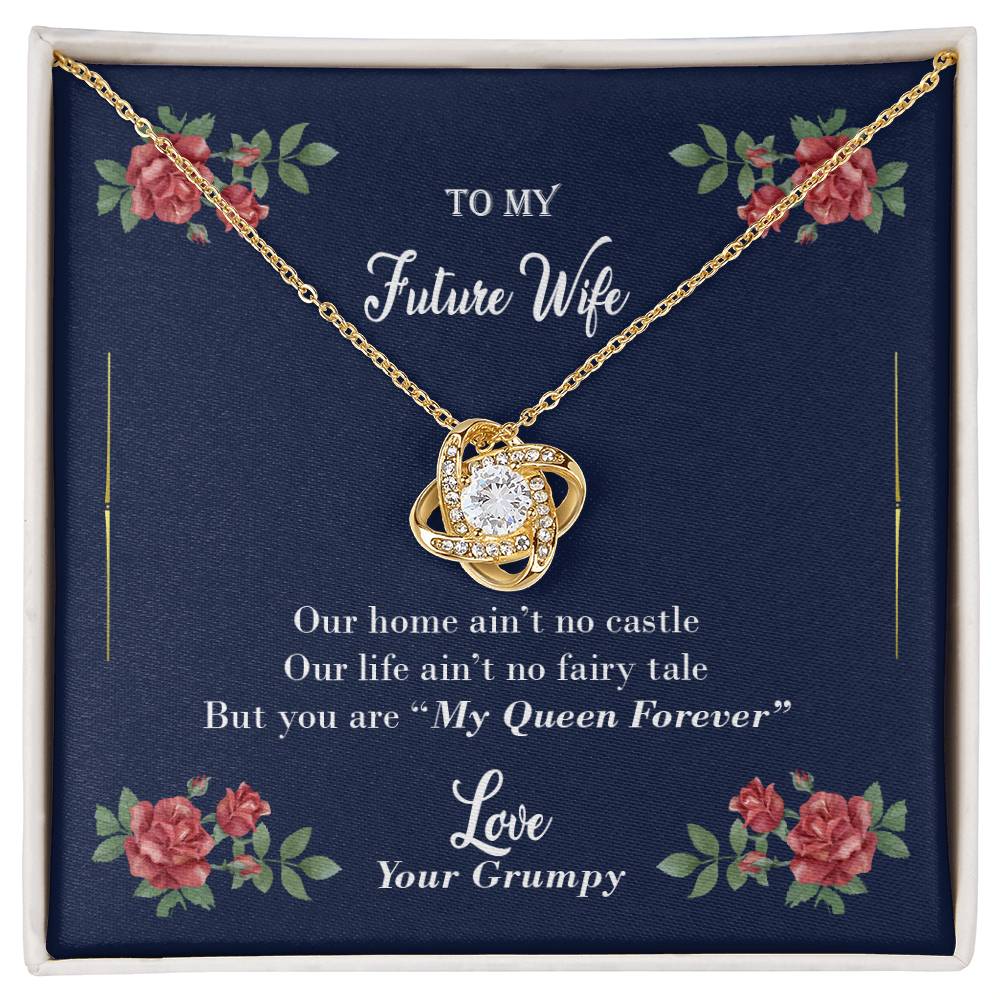 "Furute Wife" - Love Knot Necklace - To My Wife, Bride, Girlfriend