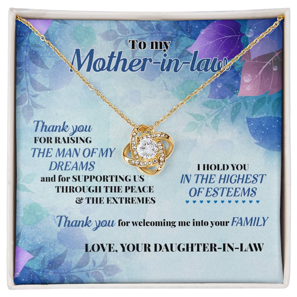 "To My Mother-In-Law" - Knot Necklace - (Almost Sold Out) - To My Wonderful Mother-in-law – With Gratitude