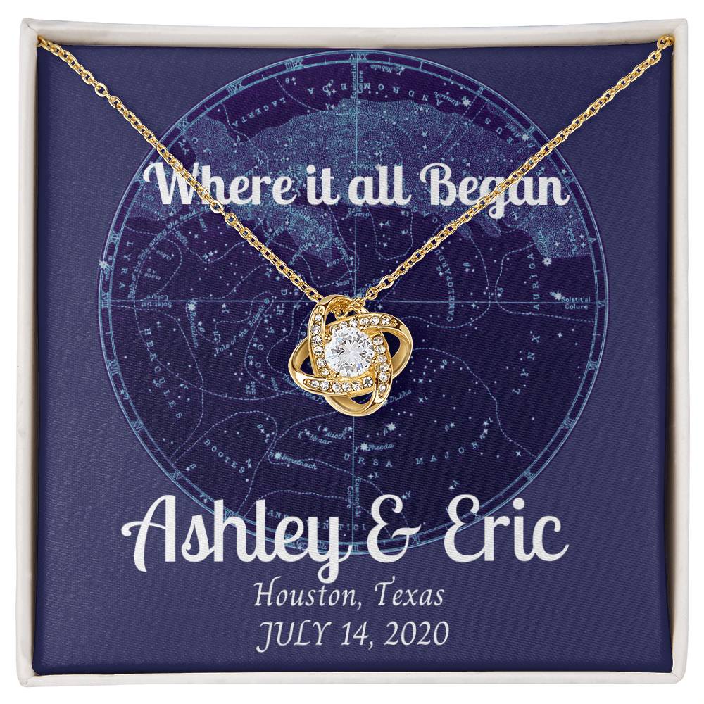 Anniversary Stars Lover Gift – Where it all began, our love written in the stars - Anniversary