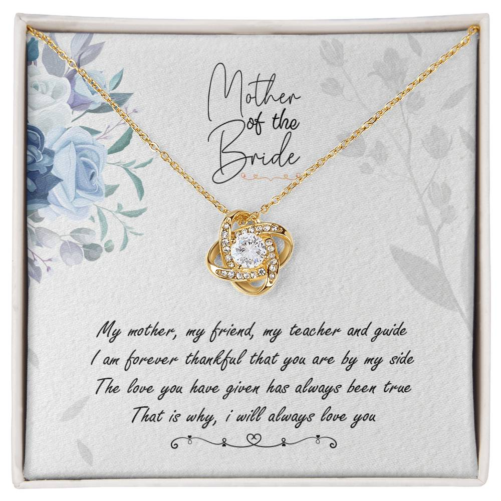 Mother of the Bride Love Knot Necklace