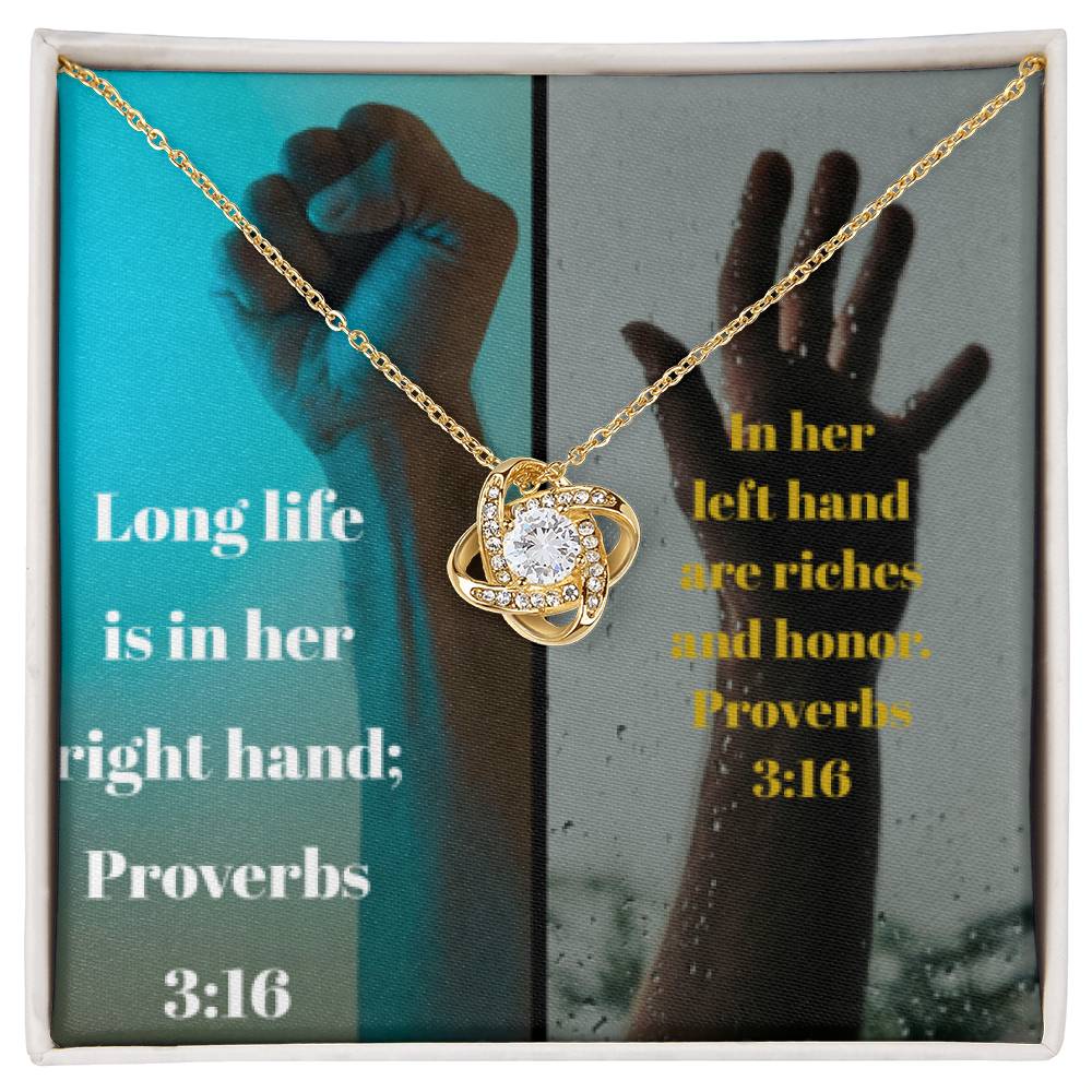 IKE MENS Collage Proverbs Jewelry - Riches of Love and a Long Life Together on Thanksgiving