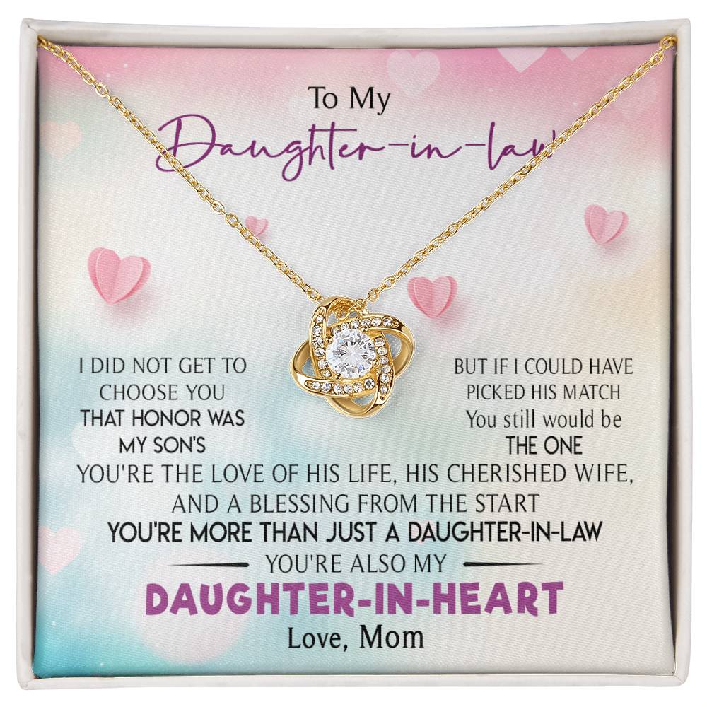 To My Daughter-In-Law - You Are My Daughter-In-Heart - Necklace