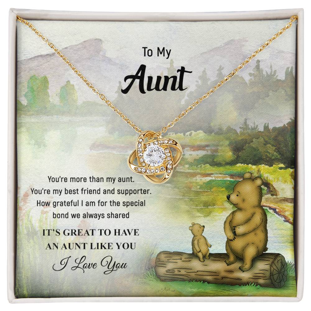 Necklace to My Aunt – It’s great to have an aunt like you - Mother’s Day