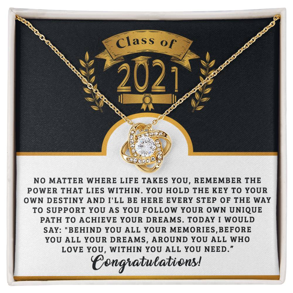 (Almost Gone ) Class of 2021 - Class 2021 - Necklace - Congratulations - Happy Graduation Day