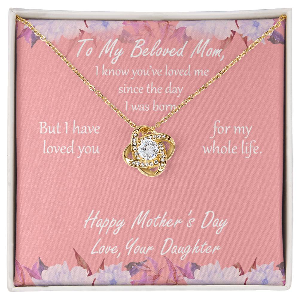 "My Whole Life" - Mother's Day Necklace -  To The Best Mom Ever – With Love on Mother’s Day