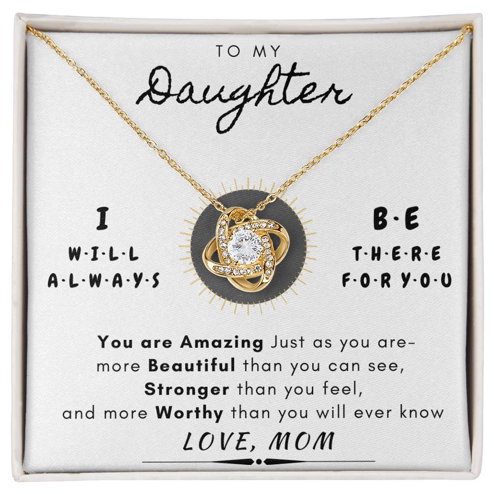 "To My Daughter" Always There for You Necklace Gift Set