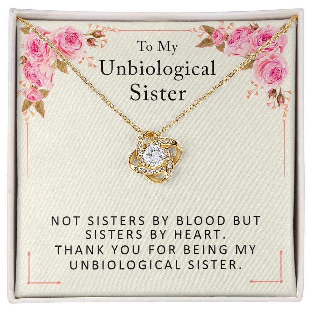 Unbiological Sister Necklace - Birthday Gifts for Best Friend