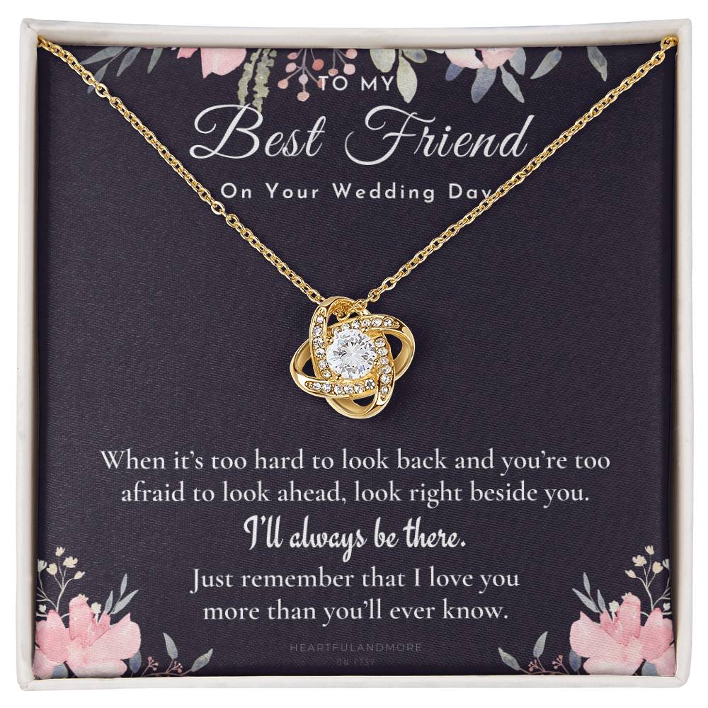 Best Friend Gift on Her Wedding Day, Best Friend to Bride Necklace, Best Friend Gift to Bride, Bride Gift From Maid of Honor, to My Best Friend