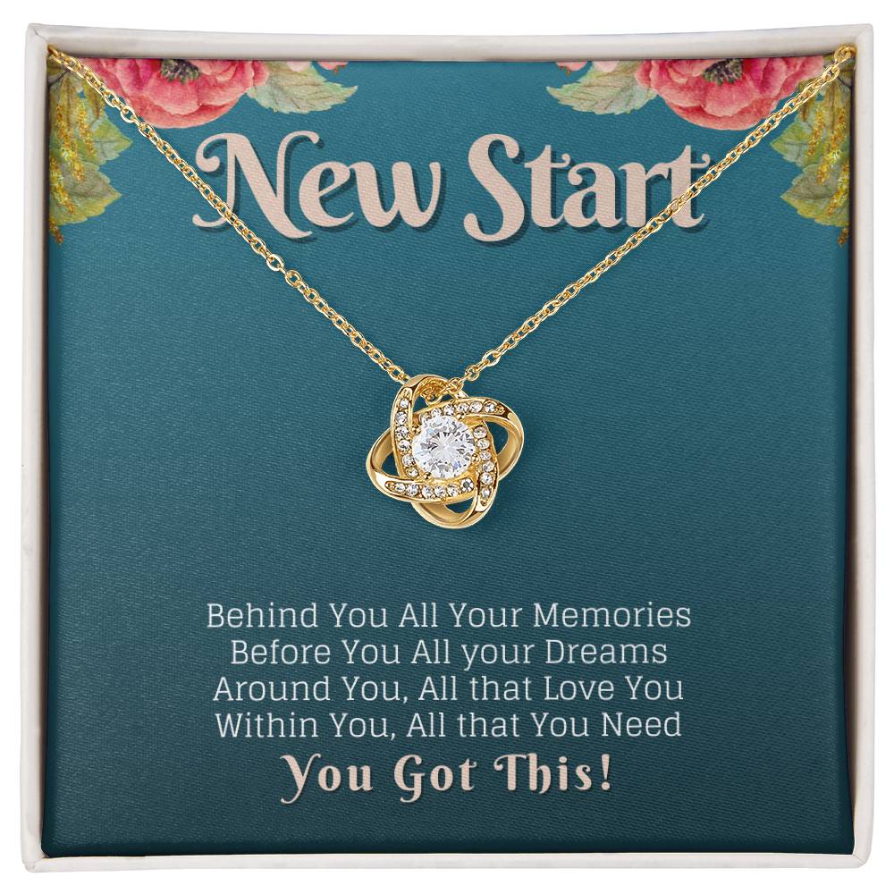 New Start You Got This Strength Knot Neckalce