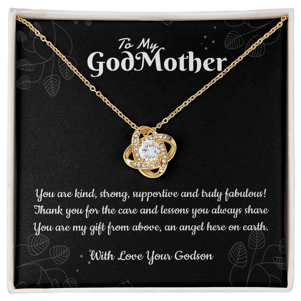 Godmother and Godson Necklace Gift, Birthday Gift, Thank You Gift, Gift from Godson