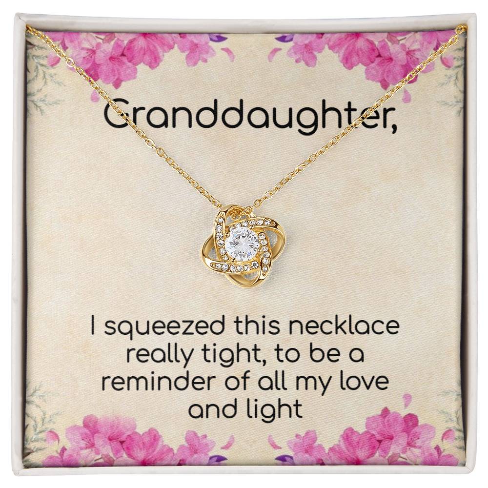 Granddaughter Love and Light Sparkling Necklace