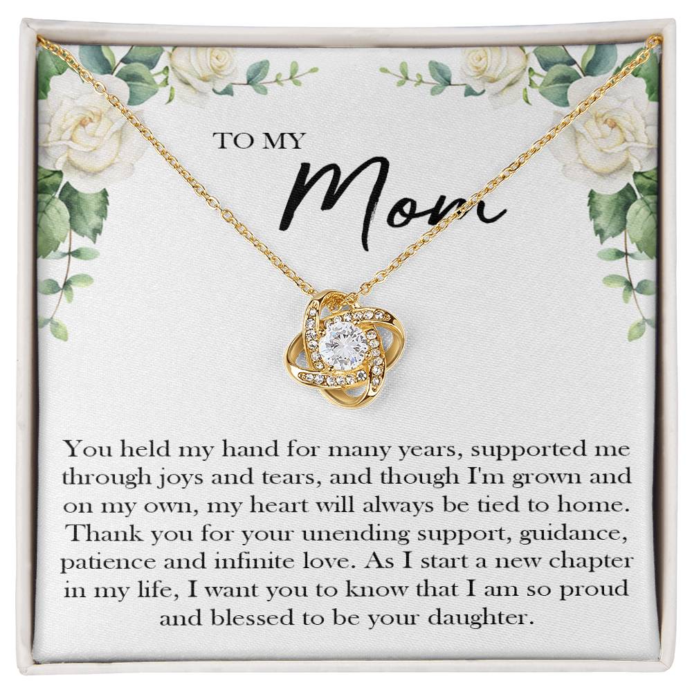 Mother of the Bride Gift From Daughter, to My Mom Necklace, Mother Daughter Necklace, Mom Birthday Gift