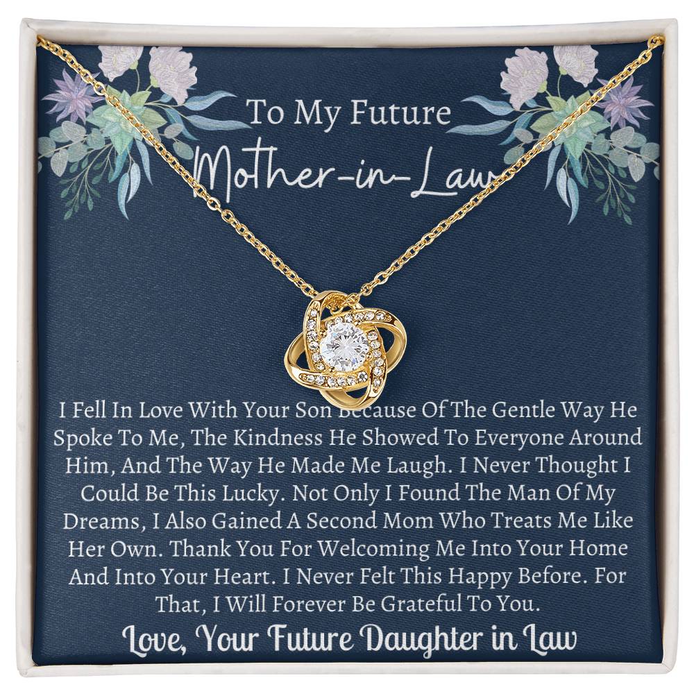 Gift for Future Mother in Law – Grateful for your kindness and warmth - Wedding Day